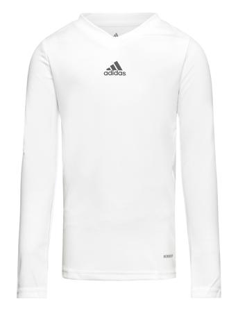 Team Base Tee Y Sport T-shirts Long-sleeved T-shirts White Adidas Performance