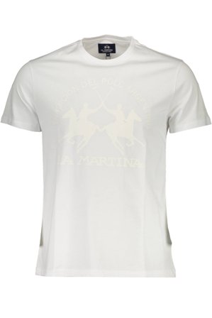La Martina T-shirt Maniche Corte Uomo Bianco