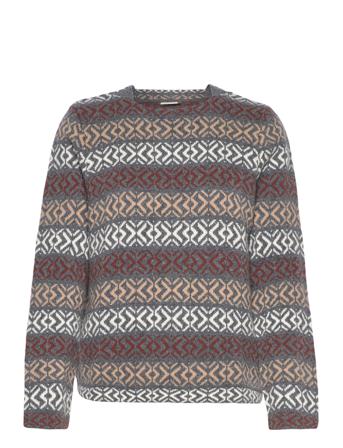 Herta Pulllover Multi/mönstrad Jumperfabriken