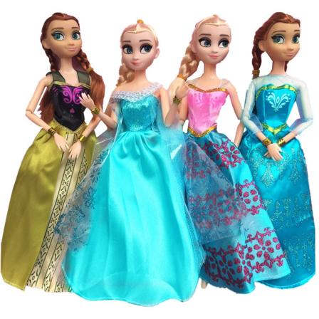 13 delar 30cm Barbie dockkläder Snövit långt hår sovande