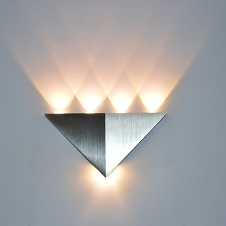 5w alumiininen kolmio LED-seinävalaisin AC90-265v suuri teho LED
