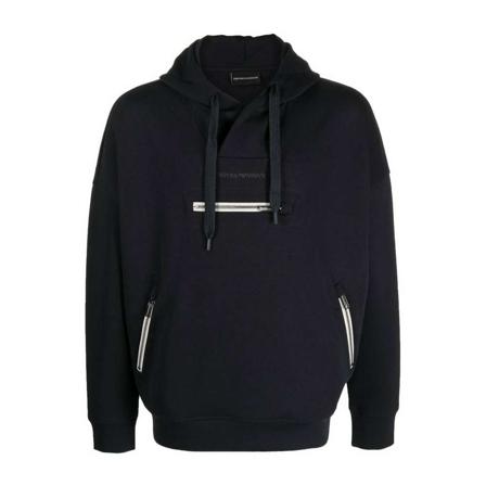 Emporio Armani Hoodies blå, Herr, Herr, Storlek: XL