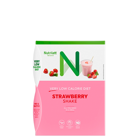 Nutrilett Måltidserstatning Shake 10-pakning Strawberry