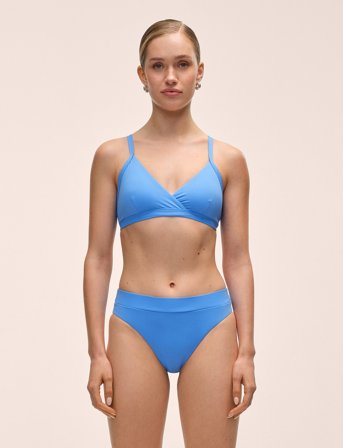 Casall Overlap Bikini Top - Blue - 36