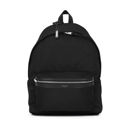 Saint Laurent City Rugzak , Zwart , Heren , Maat: ONE Size Rugzakken