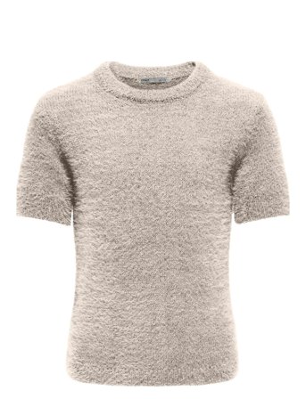 Kogpiumo S/S O-Neck Top Knt Grey Kids Only