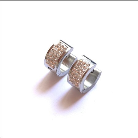 Breda ringar/creoler örhängen i kirurgiskt stål.