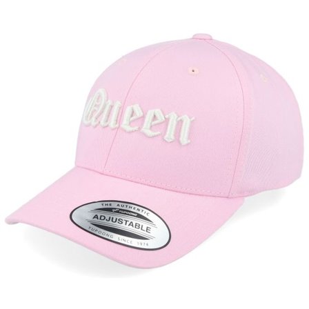 Kiddo Cap - Rosa adjustable Keps - Kids Queen Old English 3d Pink Adjustable @ Hatstore