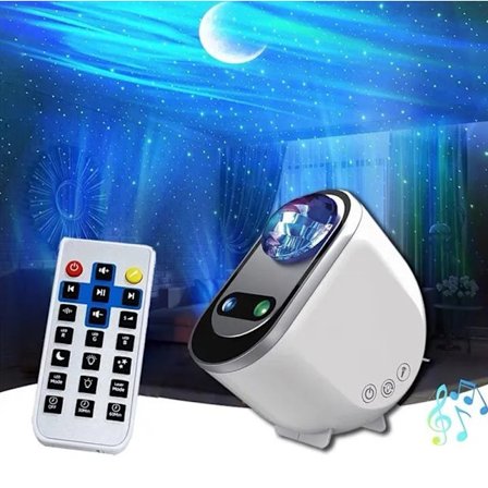 Aurora Borealis Bluetooth Stjerneprojektor Åndedræt Ambient Light Soveværelse LED Nattelys Andre Hjemmedekorationer