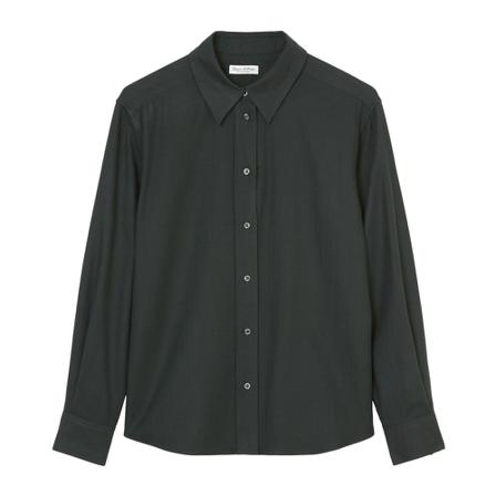 Marc O'Polo Flannel long sleeve Bluse Grøn, Dame
