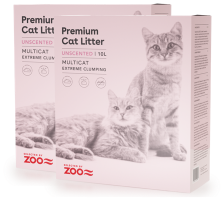 Selected by ZOO - Kattesand uparfymert Multicat 10L x 2 - Katt - Kattesand & kattestrø - Klumpdannende kattesand - ZOO.no