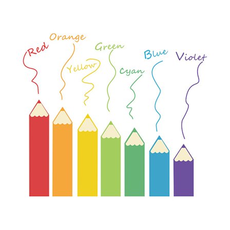 bitar av färgglada penna väggdekor för barnrum väggdekoration