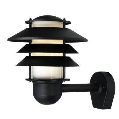 Westal Alefors Veggarmatur 10 B, 227 lm, 310 x 256 mm Svart, sandblåst, Belysning