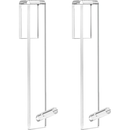 IC Dusjdørkroker, Overdørkroker (7,2") Forlengede Dusjdørkroker for Bad, Dusjdørkroker i Akryl Rammeløse (0,59" Brede) (Klar)