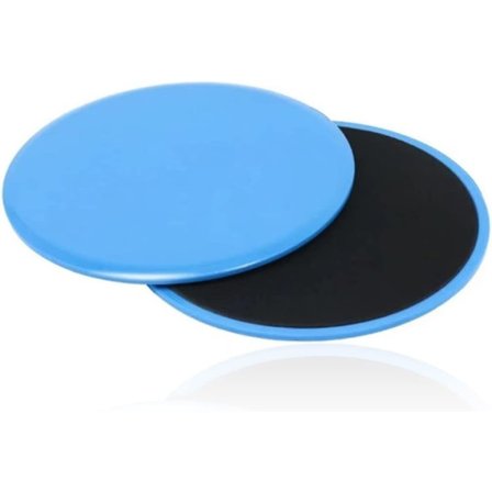 2 st Core Slider, Fitness Slider Exercise Dubbelsidig Slider för Hemträning Ab Workout Helkroppsträning (Blå)