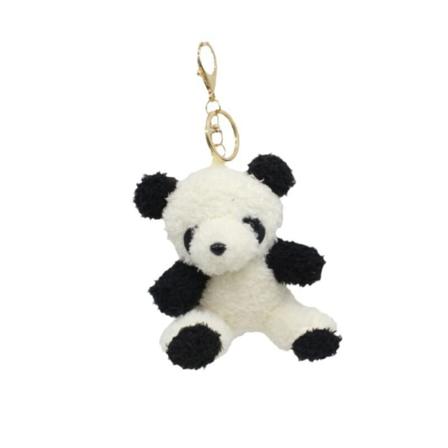 Pehmoinen panda-avaimenperä, täytetyt eläimen koristeet, reppukoriste