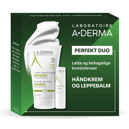 A-Derma Hånd & Leppe Gavesett, 1 sett