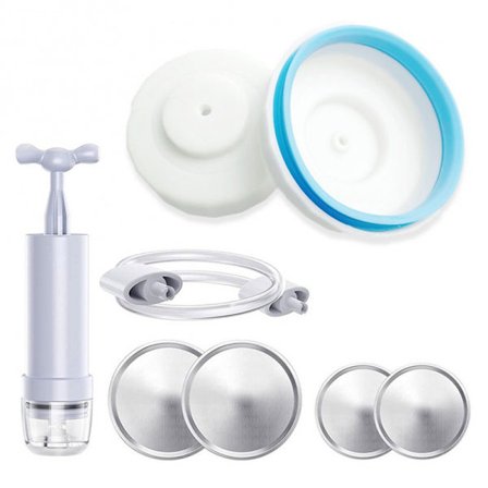 Dåseforsegler og tilbehørsslange kompatibel med FoodSaver Vacuum S