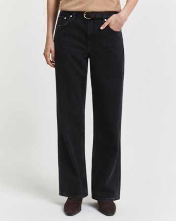 GANT Damen Relaxed Fit Jeans (26) Schwarz
