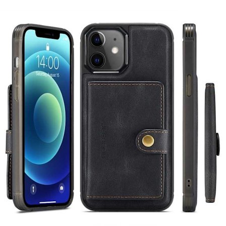 iPhone 12 stødsikker etui med magnetisk kortholder JeeHood