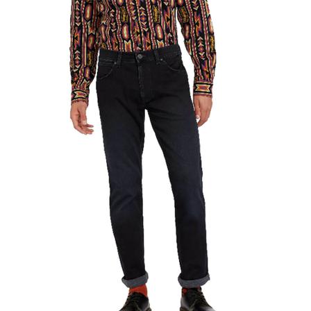 Wrangler Jeans W15Qtb77F , Zwart , Heren , Maat: W31 L32