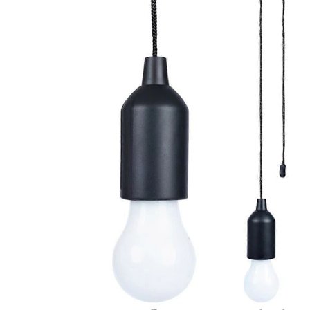 LED-lampa i glödlampsform med 90 cm snöre för camping