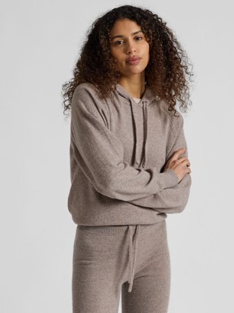 Kashmina - Hettegenser "Lux Hoodie" - toast - Size M