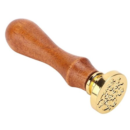 Vokssegl Stempel Nem Installation Simpel DIY Klassisk Forsegling til Kuverter Invitationer Bryllupspynt Held og Lykke