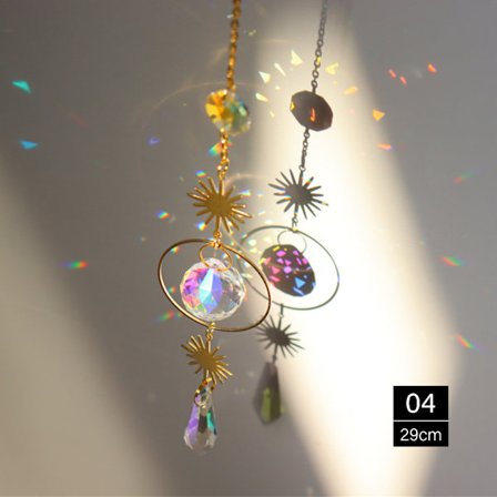 Crystal Wind Pendel Sun Catcher Light DIY Decor 01