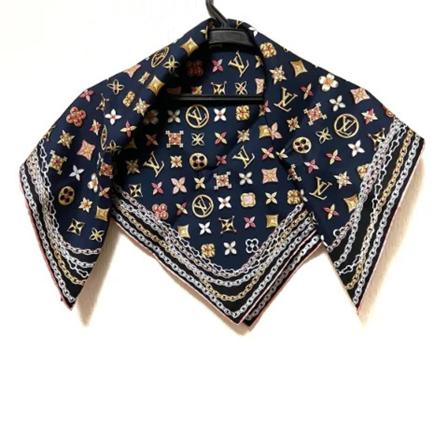 Louis Vuitton Vintage Pre-owned Silk scarves svart, Dam Vintage Accessoarer, Dam, Storlek: ONE SIZE