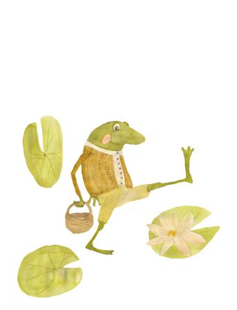 Maxi The Frog Home Kids Decor Wall Stickers Animals Grön That's Mine