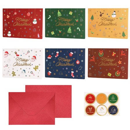 18 joulukorttia kirjekuorineen, joulutervehdyskortteja hopeafolio-kohokuviointiefektillä 16,48 x 11,48 cm, 6 mallia, 18 hyvää joulua -korttilajitelmaa
