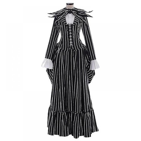 The Nightmare Before Christmas Cosplay Jack Skellington Cosplay Sally Full Halloween-kostymer for menn og kvinner