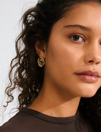 Pilgrim Unfold Earrings Gold-Plated - Gold - ONE SIZE