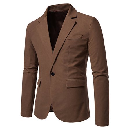Herr Blazer Två Knappar Slim Fit Blazer Jacka