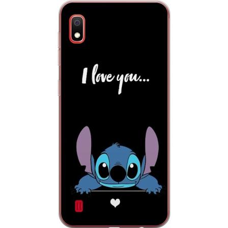 Samsung Galaxy A10 Gjennomsiktig deksel Stitch Jeg Elsker Deg