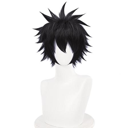 Anime Cosplay Peruker Svart Hår För My Hero Academia / Med Perukhår