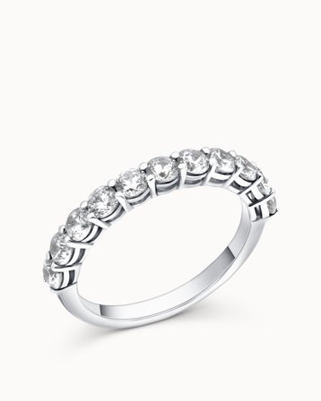 Alliancering Lilian 950 Platin - Diamantring med Naturlig diamanter