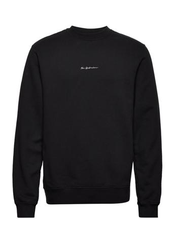 Casual Crewneck Sweat-shirt Genser Svart HAN Kjøbenhavn
