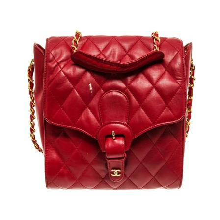 Chanel Vintage Pre-owned Shoulder Väska röd, Dam Vintage Väskor, Dam, Storlek: ONE SIZE