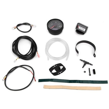 Auto Car 2.5in Digitaalinen Turbo Boost -mittari 12V 7 värin taustavalo Universaali