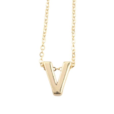 Kvinde Smykker V Bogstav Vedhæng Halskæde