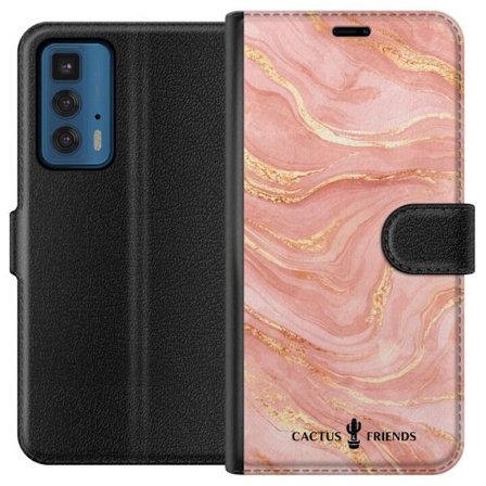 Yhteensopiva Lompakkokotelo Motorola Motorola Edge 20 Pro Cactus and Friends – RoseGoldFlow