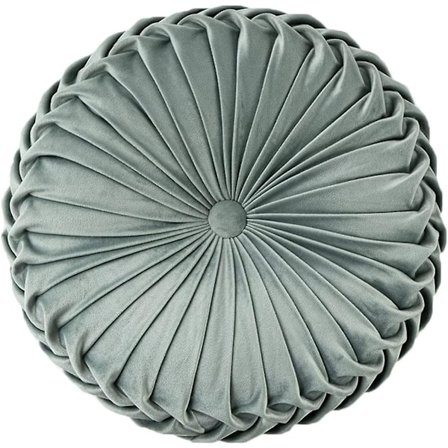 Dekorativ kudde i plysch, 3D-pumpa, rund sammetskudde för soffa, säng, stol, golv, 15x15, ljusgrön (15"L*15"B, ljusgrön)