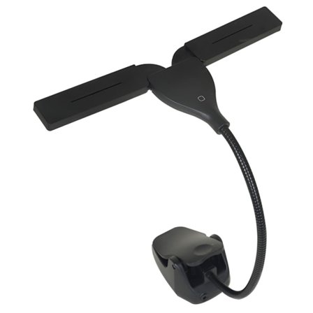 Flexibel LED Notställslampa, USB/Batteri Boklampa Ögonvårdande Clip-on Lampa