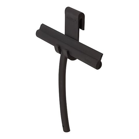 SEALSKIN Dusjnal i matt sort silikon med opphengskrok i silikon