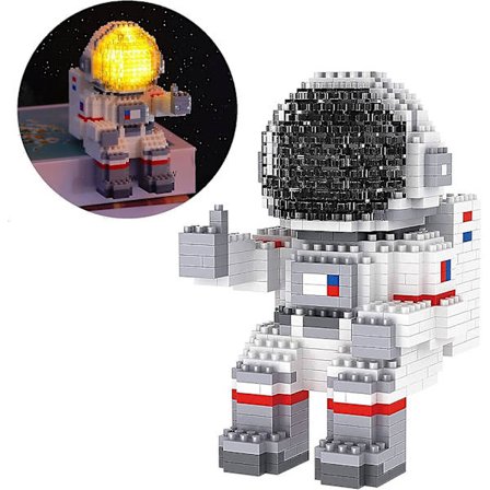 Astronaut Mini Byggeklosser Mikro Byggesett For Barn