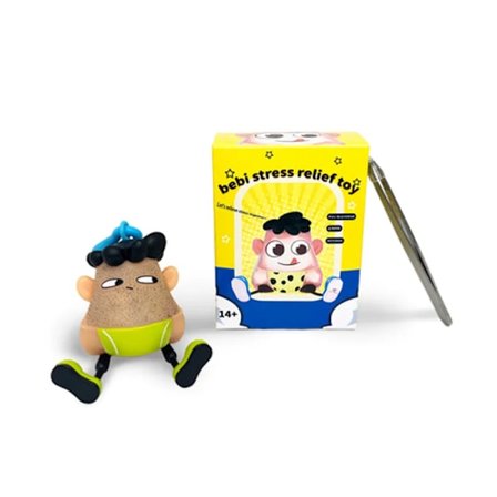 Plockning leksaker tecknad film dragning hår skägg hud plockning nyckelring finne anti stress present