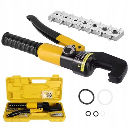 HexCrimp Pro 70T Hydraulisk Pressverktyg – Sexkantpress | 4–70 Mm² | 8 Munstycken | i Väska