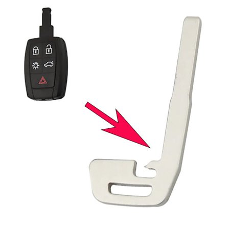 Oklippt Smart Fjärrkontroll Metallnyckel Nödnyckel HU101 för VOLVO V40 V50 V60 V70 V90 XC40 XC60 XC70 XC90 S40 S60 S80 S90